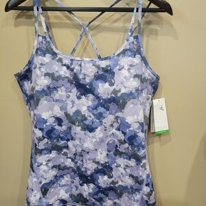 GAIAM Padded Bra Criss Cross Tank Top Size XL